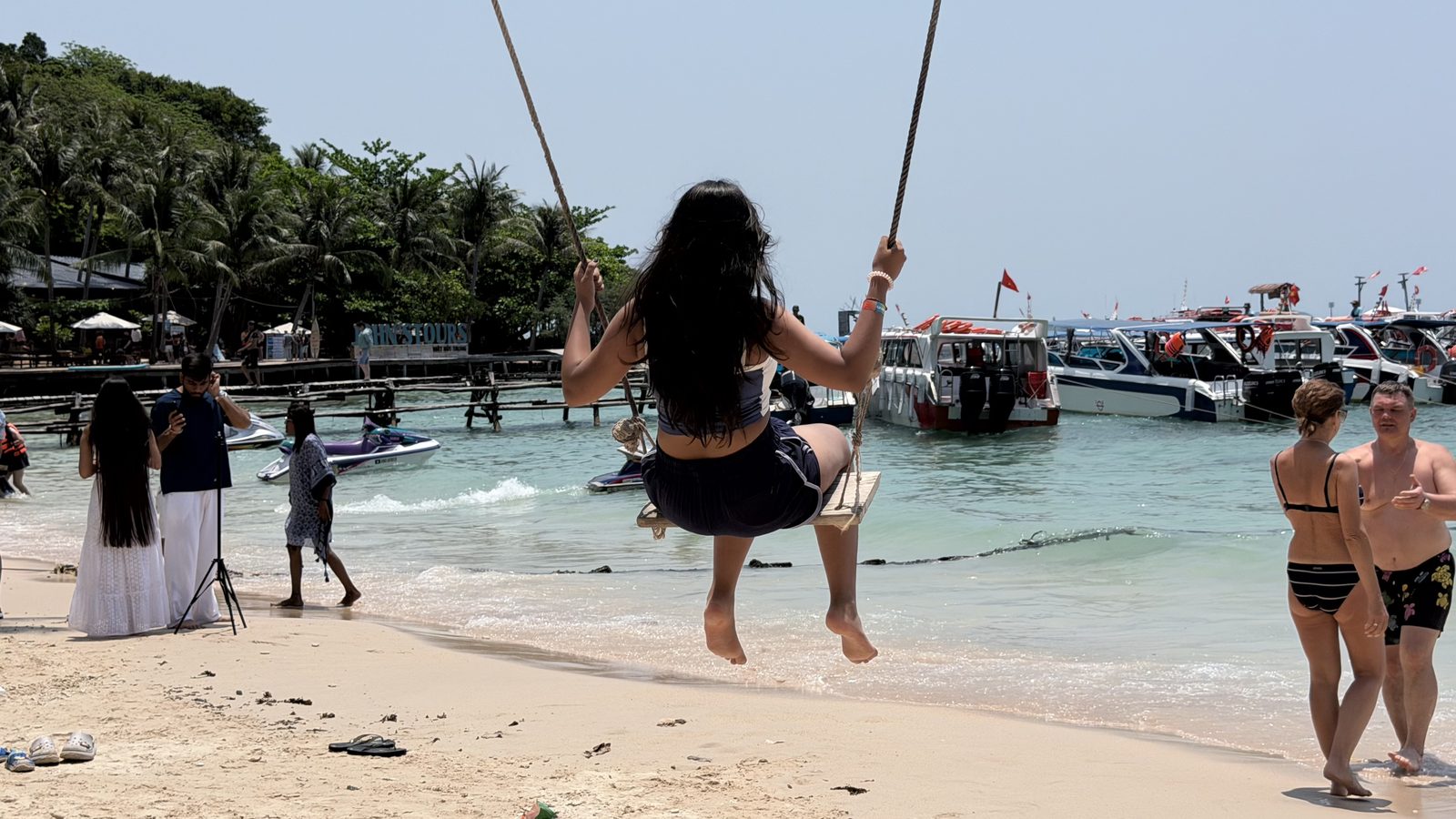 The moment before flying